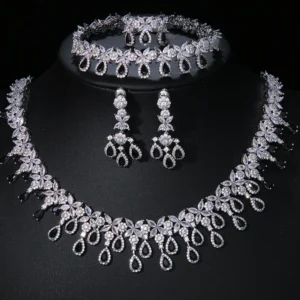 EmmayaZircons Shiny Cubic Zirconia Evening Party Dress Jewelry Set for Women Trendy Bridal Wedding Collection Accessories - Image 6