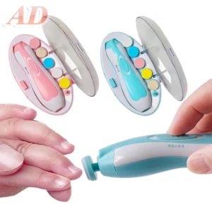 Electric Baby Nail File Nail Clipper Toddler Toenail Care Set Nail Scissors Blue Pink Boys Girls Safe Not To Hurt Baby Hands - Image 3