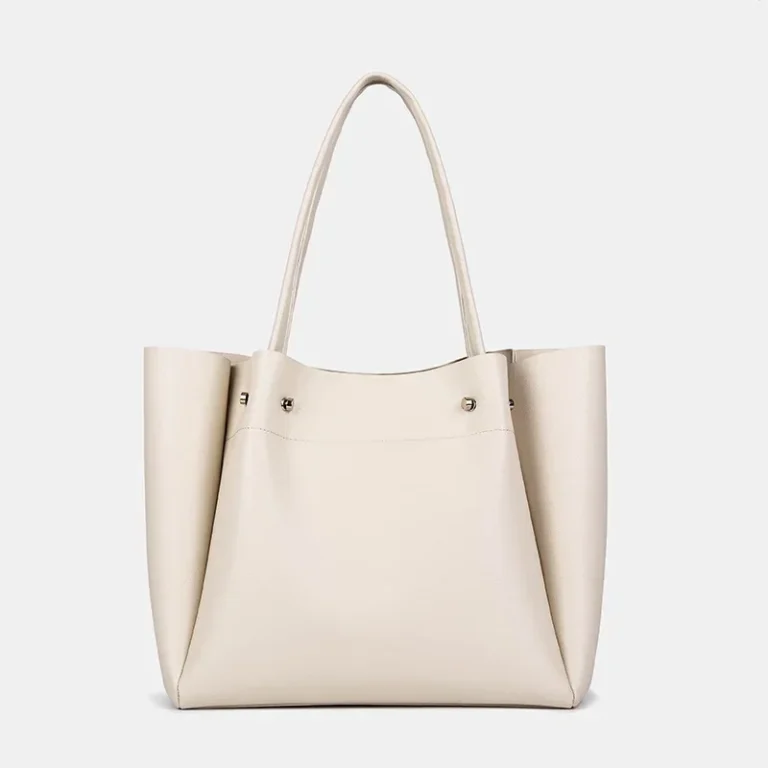 New Large Capacity Soft Leather Women's Shopping Bag Single Shoulder Handheld Commuter Tote Bag Originally One Piece Free Shippi