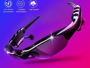 Stereo Earphones Wireless Headset with Mic Glasses Sunglasses for Driving Cycling Sports Noise Reduction Headphones