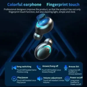 TWS F9-5 Earphone Bluetooth Earphones Wireless Headphones Hifi Stereo Sports Earbuds Headset Hearing Aids With Mic Handfree - Image 3