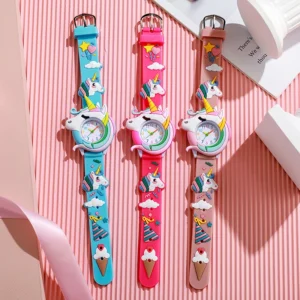 Carton Silicone Gift Watch for Boys and Girls Cute Colorful Lovely Kids Wristwatch - Image 6