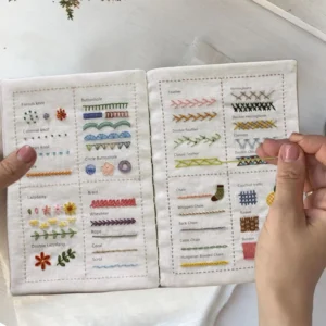 Sewing Book, Enthusiasts & Beginners Embroidery Instructions Book for DIY Sewing Kit, Creative Embroidery Stitches Book - Image 3