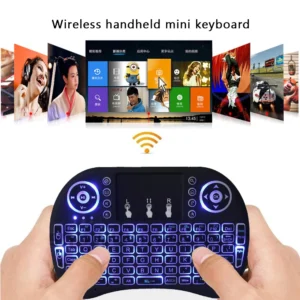 2.4G Air Mouse with Touchpad Keyboard i8 Arabic French Spanish Russian Backlit Mini Wireless Keyboard for PC Android TV Box - Image 7