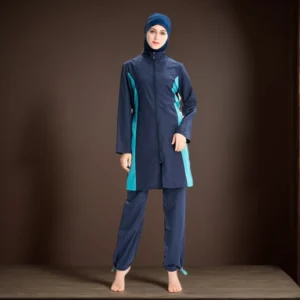 Muslim Women Hijab Swimsuit Hooded Swimwear Islmaic Full Cover Burkini Arab Modest Beachwear Bathing Suit Surf Swim Wear - Image 4