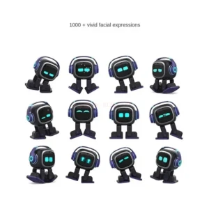 Emo Intelligent Robot Pet Toy Emo Sound Player Ai Puzzle Electronic Action Desktop Decoration Electronic Pet Children's Toy Gift - Image 6