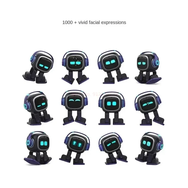 Emo Intelligent Robot Pet Toy Emo Sound Player Ai Puzzle Electronic Action Desktop Decoration Electronic Pet Children's Toy Gift - Image 6