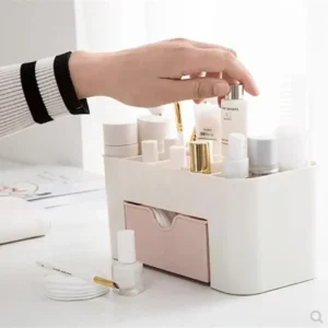 Desktop Double Layer Makeup Organizers Storage Box Cosmetic Drawers Jewelry Display Box Case Container Boxes Organizer New - Image 5