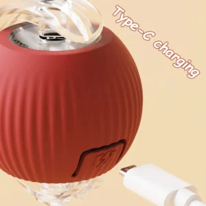 Cat Interactive Ball Toys Automatic Rolling Ball Faux Tail Rechargeable Smart Pet Electric Toy Dog Cat Training Imitate Mouse - Image 6