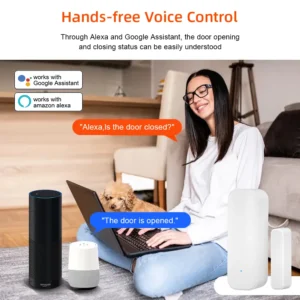 Tuya WiFi or Zigbee Window Door Sensor With Battery Smart Home Security Alarm System Voice Control Via Alexa Google Home Smart - Image 5