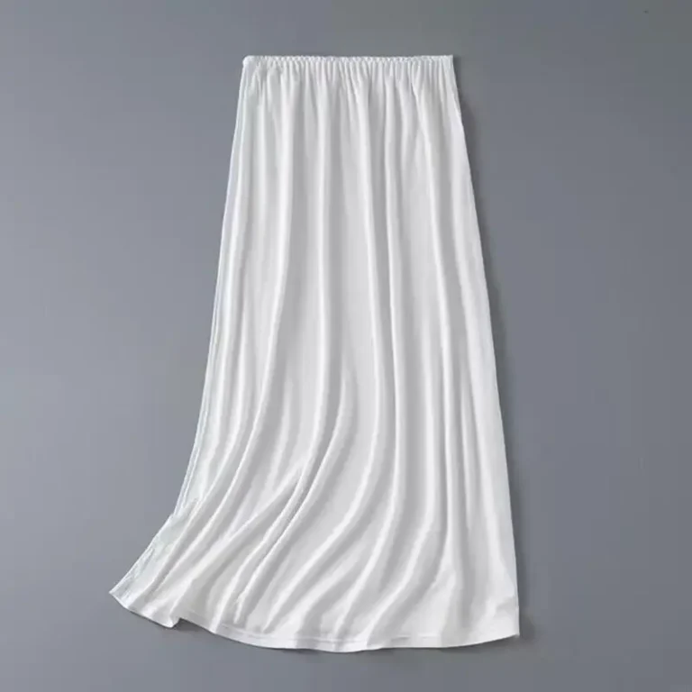 193D Elastic Waist Half Slips for Women Long Slip Under Dresses Invisible Underskirt - Image 5