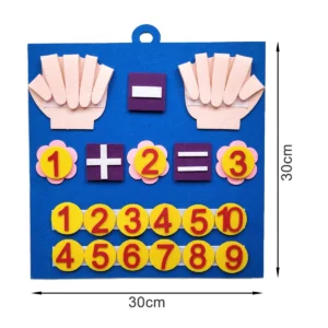 Toddler Montessori Toys Felt Finger Numbers Math Toy Children Counting Early Education Learning Game For Kids Intelligence - Image 7