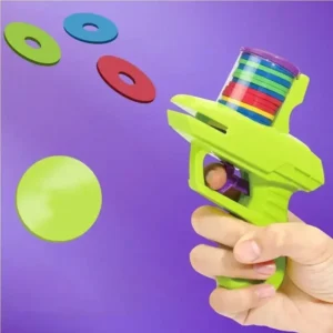 Mini Carrot Flying Disc Launcher Toy Gun Eva Battle Outdoor Multi Person Sports Soft Bullet Gun Safety Carrot Flying Saucer Gun - Image 3