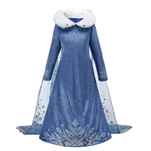 Kids Cinderella Costume Princess Dress for Girls Children Rapunzel Snow White Belle Jasmine Elsa Aurora Cosplay Carnival Dresses - Image 7