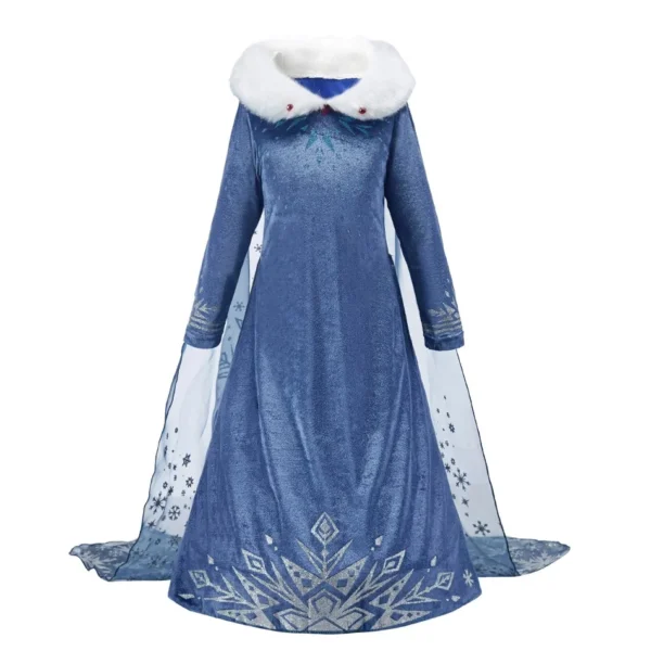 Kids Cinderella Costume Princess Dress for Girls Children Rapunzel Snow White Belle Jasmine Elsa Aurora Cosplay Carnival Dresses - Image 7