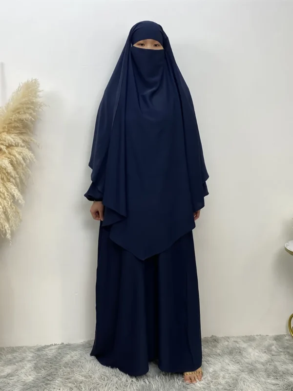 Middle Eastern Muslim women Dubai female Turkish hijab Solid Muslim woman Khimar wrapped Malaysian shawl scarf Moroccan hijab - Image 5