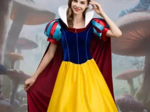 White Cosplay Costume Princess White Snow Cartoon Dress Petticoat Adult Plus size For Women Halloween Party