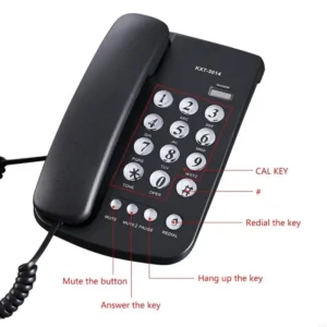 920L Corded Landline Telephone Desk House Phone with Large Buttons Home Phone Corded Telephone for Home Office Hotel Bathroo - Image 6