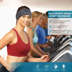 Wireless Bluetooth Music Eye Mask Sports Headband Anti-noise Headphones Talk Running Yoga Music Headwear Wireless Sleep Headphon - Image 5
