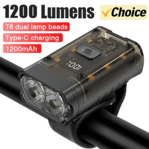 T6 LED Bike Front Light Bicycle Headlight Rechargeable Bright MTB Road Bike Head Lamp LED Cycling Flashlight for Night Riding