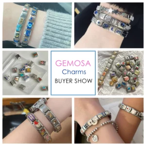 GEMOSA Fashion CRAZY BINGO COOL SEXY LUCKY Glaze Italian Charm Links Fit 9mm Bracelet Stainless Steel Making DIY Jewelry - Image 7