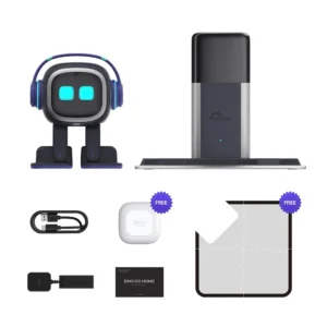 Emo Intelligent Robot Pet Toy Emo Sound Player Ai Puzzle Electronic Action Desktop Decoration Electronic Pet Children's Toy Gift - Image 5