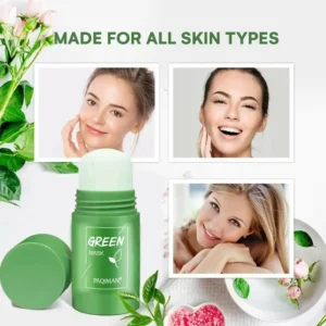 Green Tea Solid Cleansing Mask,Blackhead Remover with Green Tea Extract,Deep Pore Cleansing,Whitening Moisturizing SkinCare Mask - Image 6