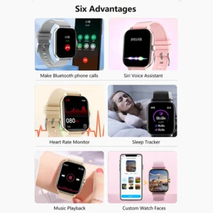 1.83'' Sports Smart Watch Fitness Clock Health Monitor Waterproof Smartwatch Wireless Call Watches for Men Women IOS Xiaomi 2025 - Image 3