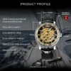 WINNER Fashion Elegant Ladies Watches Top Brand Luxury Iced Out Skeleton Mechanical Watch Luminous Hands Leather Strap Unisex - Image 7