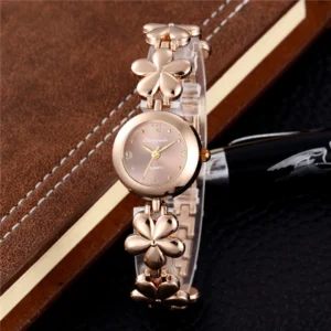 Fashion Small Dial Watch for Women Luxury Rose Gold Flower Ladies Bracelet Watch Elegant Dress Female Clock relogio feminino - Image 6