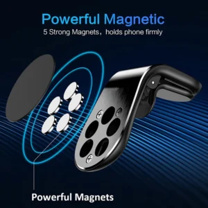 Universal Magnetic Car Phone Holder in Car Phone Stand Clip Mount Car Magnetic Phone Holder for iPhone 15 14 Pro Samsung Xiaomi - Image 4