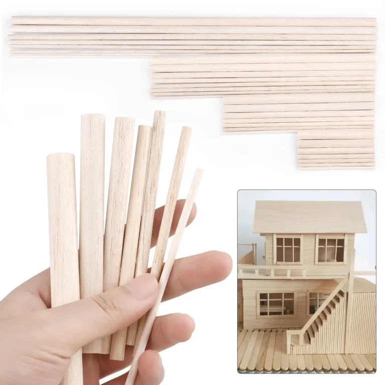 3-30pcs/Lot Dia 3-12mm Balsa Wood Round Sticks For DIY Airplane/Boat Model Building Accessories Wood Dowels For Crafting 10-50cm - Image 3
