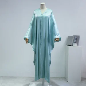 Muslim Out Abayas Smocking Sleeve kaftans One-piece Prayer Women Jilbabs Cardigan Coat Islamic Clothing Dubai Saudi Robe Turkish - Image 5