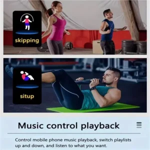 Smart Watch Sport Fitness Bracelet Control Music Message Display Pedometer Bluetooth Connect Smartwatch 116 Alarm Clock Weather - Image 5
