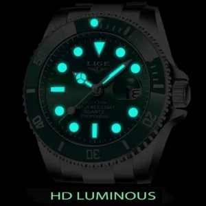 LIGE Top Brand Luxury Fashion Diver Watch Men 30ATM Waterproof Date Clock Sport Watches Mens Quartz Wristwatch Relogio Masculino - Image 4