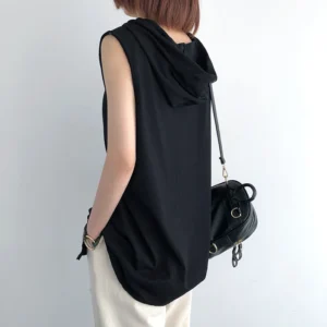 Women's 4 colors 2025 Brand New Men's Tank Tops Vest Sleeveless Tees For Male Hooded Man Vests Tops Hip Hop Men Tank Top T shirt