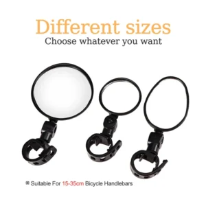 2PCS Bicycle Rearview Mirror 360 Degree Adjustable Rotatable Universal Cycling Handlebar Rear View Mirrors for MTB Road Bike - Image 4