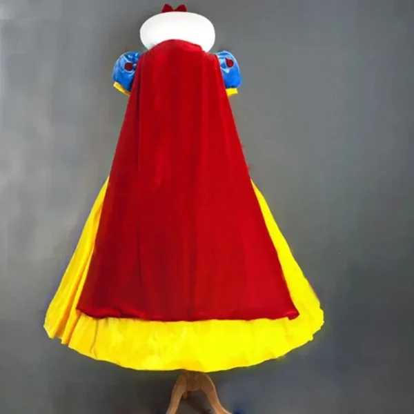 White Cosplay Costume Princess White Snow Cartoon Dress Petticoat Adult Plus size For Women Halloween Party - Image 7