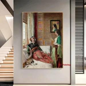 Old Arabs Living Landscape Poster Gustav Bauernfeind Islamic Art Canvas Painting Wall Pictures For Living Room Home Decor - Image 5