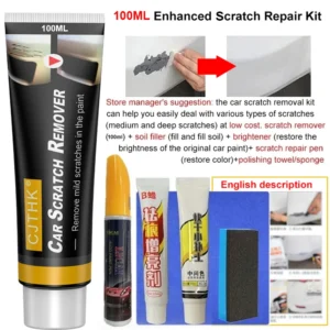 Car Scratch Remover Car Polishing Paste With Sponge Car Body Paint Care Remove Scratch Repair Broken Paint Smooth Car Body - Image 7