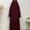 Middle Eastern Muslim women Dubai female Turkish hijab Solid Muslim woman Khimar wrapped Malaysian shawl scarf Moroccan hijab - Image 3