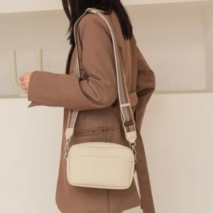 Fashion Hit Color Shoulder Bags for Women Female PU Leather Crossbody Messenger Bags Small Handbag Wide Strap Purse - Image 5