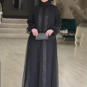 Muslim Modest Women Dress Jalabiya Vestidos Eid Ramadan Arabic Long Robe Dubai Islam Morocco Kaftan Abayas Cardigan Dresses 2024
