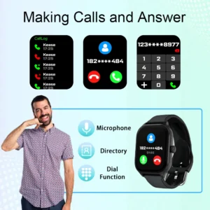LAXASFIT H9 and H6 Smartwatch Dial to Answer Calls Calorie Tracking Heart Rate Blood Oxygen Monitoring Bluetooth Smart Watch - Image 4