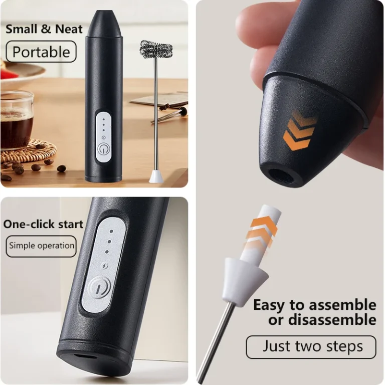 Wireless Milk Frothers Electric Handheld Blender Electrical Mini Coffee Maker Whisk Mixer With USB For Coffee Cappuccino Cream - Image 4