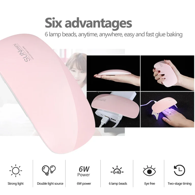 Foldable Nail Lamp 6w Uv Led Lamp For Nails Machine 6 Uv Leds Gel Nail Polish Dryer Lamp Manicure Tool Professional Equipme - Image 7
