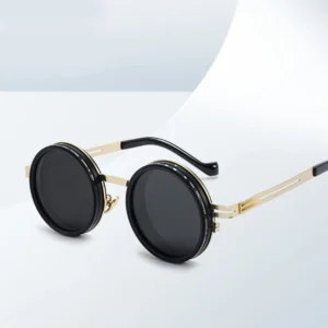 New Adjustable 1-9 Sunglasses Punk Polarized Sun Glasses Men Women Round ND Filter Lenses Retro Fishing Eyeglasses Shades - Image 3