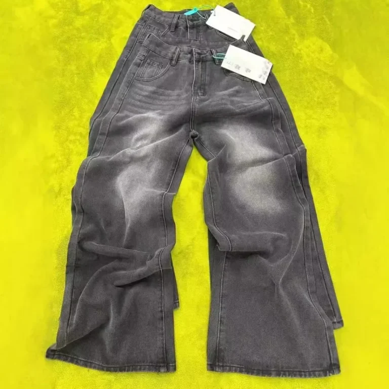 Slimming High-waisted Jeans For Women Pear-shaped Loose-fit Straight-leg Bell Bottoms Plus-size Female Denim Trousers - Image 4