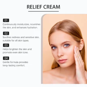 345 Relief Cream Hydrating Nourish The Skin Soothing Care Face Lifting Tightening Brighten Skin Tone Beauty Moisturizing Cream - Image 3