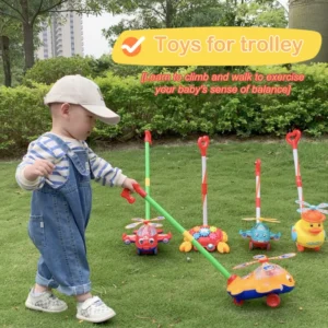 1 Piece Hand Push Toddler Baby Walker Toy Plane Car Toys Push Along Walking Toy For Kids Children Boys Girls Outdoor